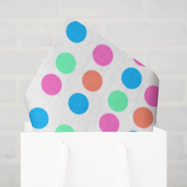 Spring Pastel Spots Tissue Paper (Gift Bag)