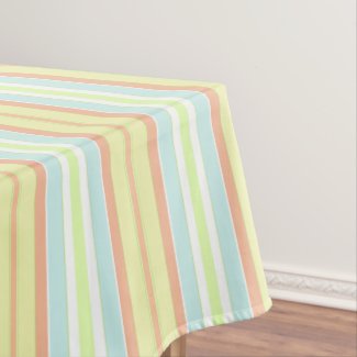 Spring Pastel Stripes Town & Country Tablecloth