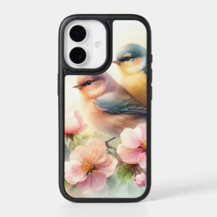 Spring Pastel Sweet Love Birds Blossoms Flowers iPhone 17 Case