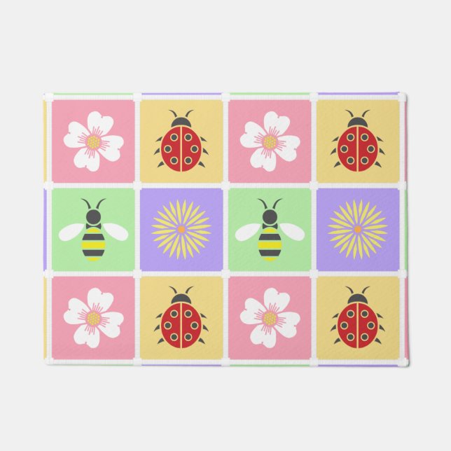 Spring Patches Doormat (Front)