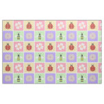 Spring Patches Fabric