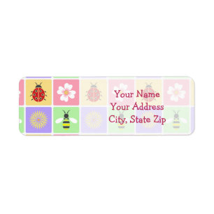 Spring Patches Return Address Label