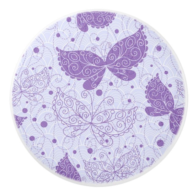 Spring Pattern Ceramic Knob (Front)