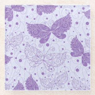 Spring Pattern Glass Coaster