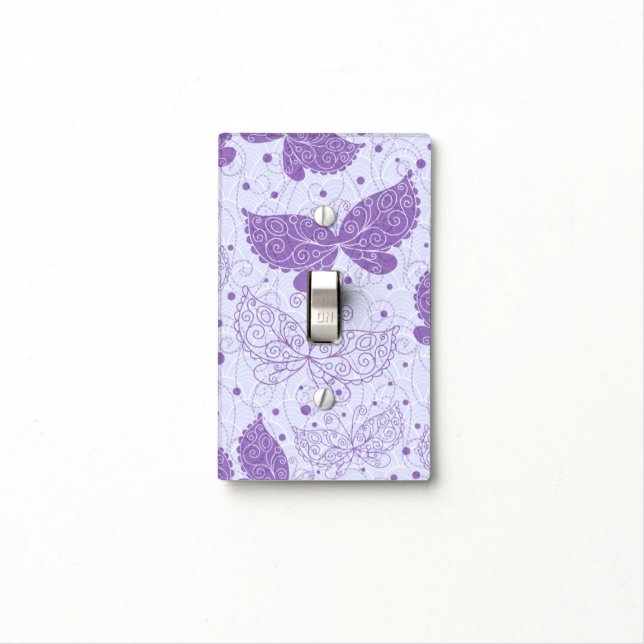Spring Pattern Light Switch Cover (In Situ)