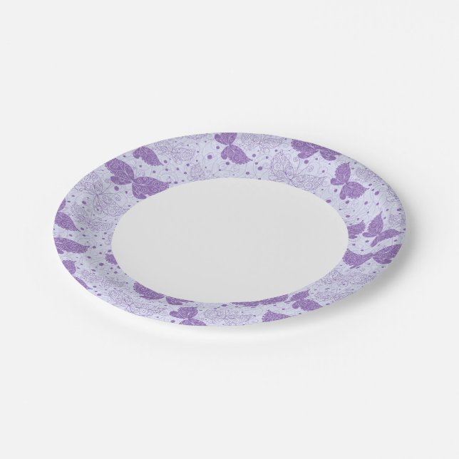 Spring Pattern Paper Plates (Angled)