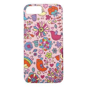 Spring pattern with colorful flowers iPhone 8/7 case