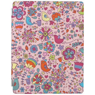 Spring pattern with colorful flowers iPad smart cover