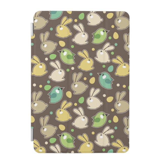 spring pattern with easter eggs,birds iPad mini cover (Front)