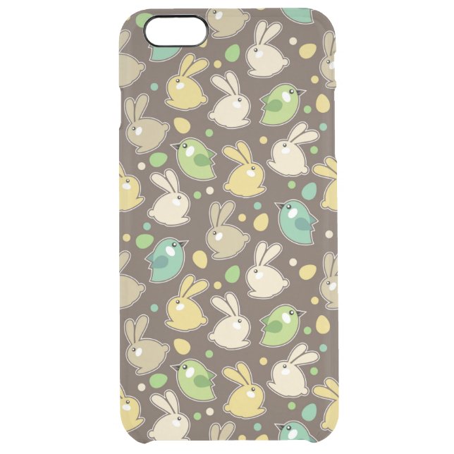 spring pattern with easter eggs,birds uncommon iPhone case (Back)