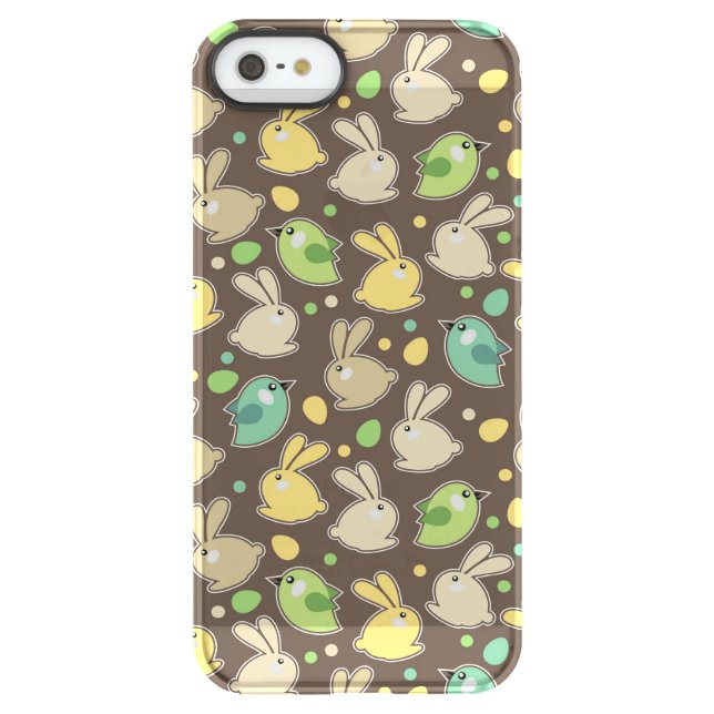 spring pattern with easter eggs,birds uncommon iPhone case (Back)