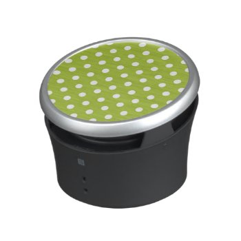 Spring Pattern With White Polka Dots Bluetooth Speaker by boutiquey at Zazzle