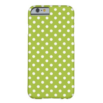 Spring Pattern With White Polka Dots Barely There Iphone 6 Case by boutiquey at Zazzle