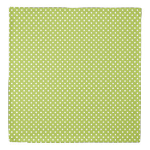 Spring pattern with white polka dots duvet cover