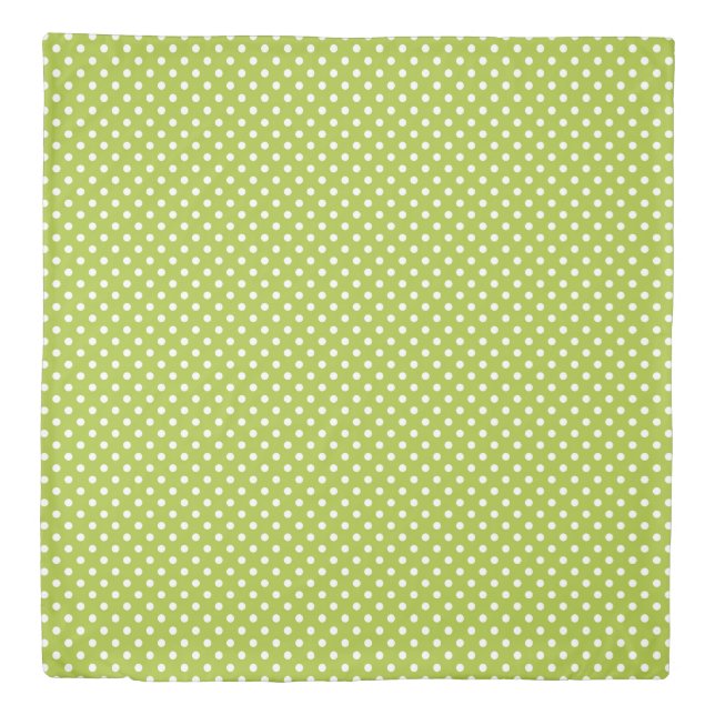 Spring pattern with white polka dots duvet cover (Front)