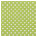 Spring pattern with white polka dots fabric