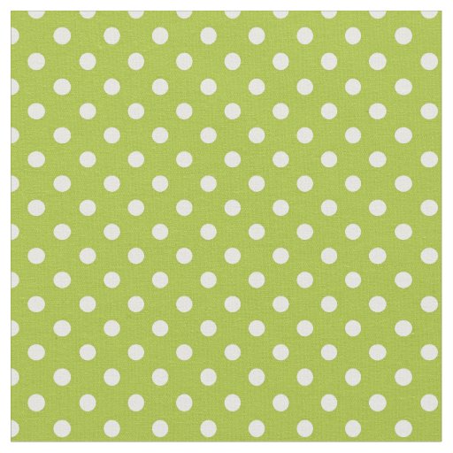 Spring pattern with white polka dots fabric