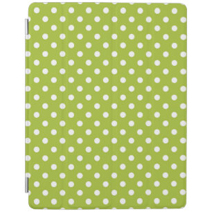 Spring pattern with white polka dots iPad smart cover