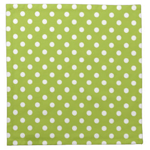 Spring pattern with white polka dots napkin