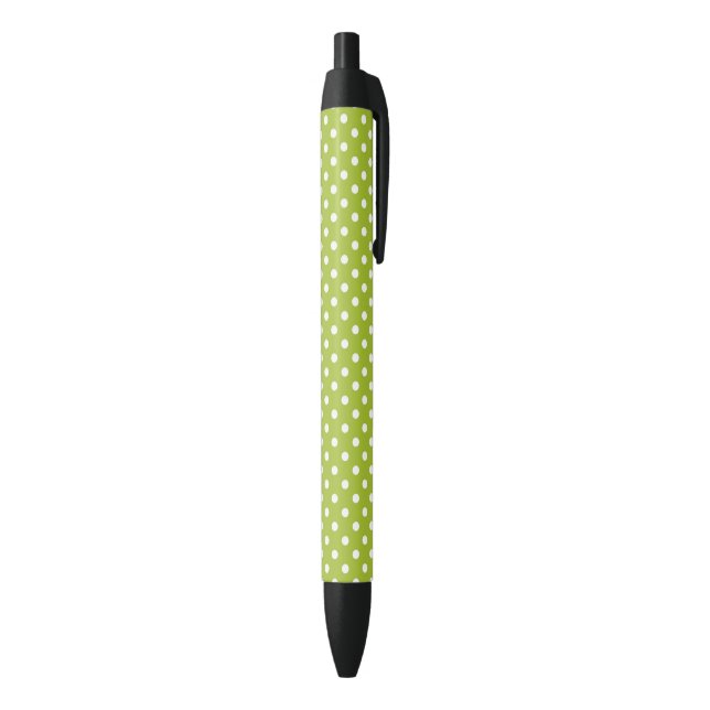 Spring pattern with white polka dots pen (Bottom (Vertical))