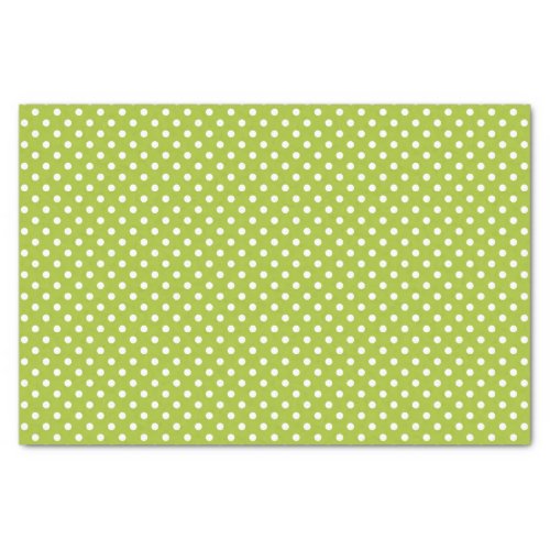 Spring pattern with white polka dots tissue paper