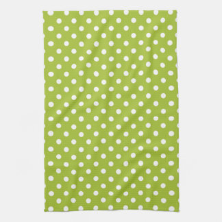 Spring pattern with white polka dots towel