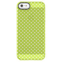 Spring pattern with white polka dots permafrost iPhone SE/5/5s case