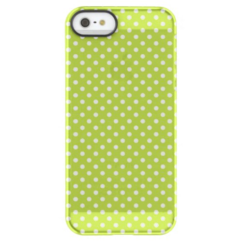 Spring pattern with white polka dots permafrost iPhone SE55s case