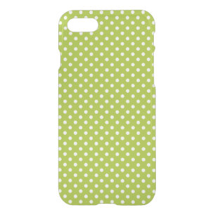 Spring pattern with white polka dots iPhone SE/8/7 case