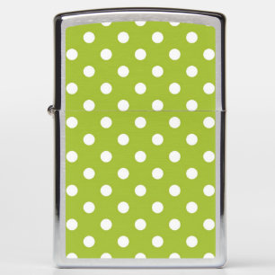 Spring pattern with white polka dots zippo lighter