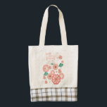 Spring Peach Garden Flying Peacock Floral Ornament Zazzle HEART Tote Bag<br><div class="desc">Elegant Floral Ornament, Spring Peach Garden, Decorative Pink Flowers, blossom sakuras pattern, Flying Peacock, turquoise, pink garden flowers, Chinese Traditional background, Vintage Watercolor. Accessories > Bags & Wallets > Totes & Shopping Bags > Tote Bags. For Birthday, Anniversary, New Year, Valentine's Day, Mother's Day, Women's Day, Holiday Party, Thank You,...</div>