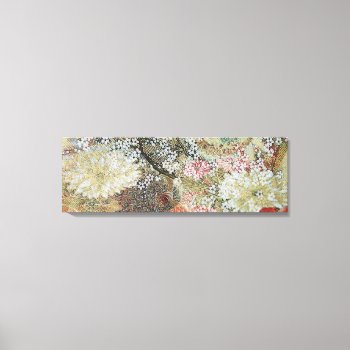Spring Peacocks Under Blossom Tree Canvas Print by AlignBoutique at Zazzle