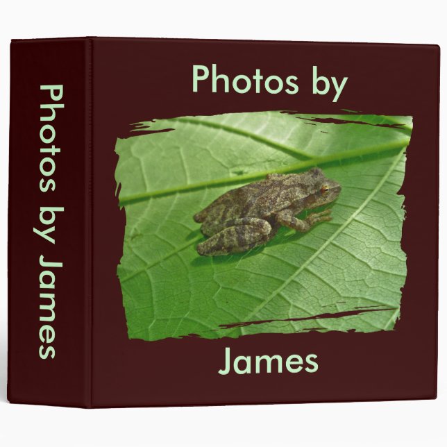 Spring Peeper Treefrog Binder (Front/Spine)