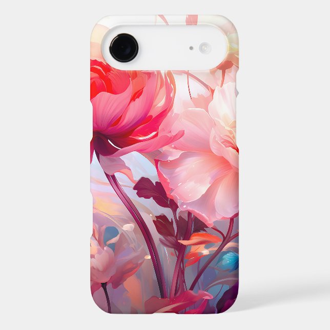 Spring Peony Bloom Garden Watercolor Case-Mate iPhone Case (Back)