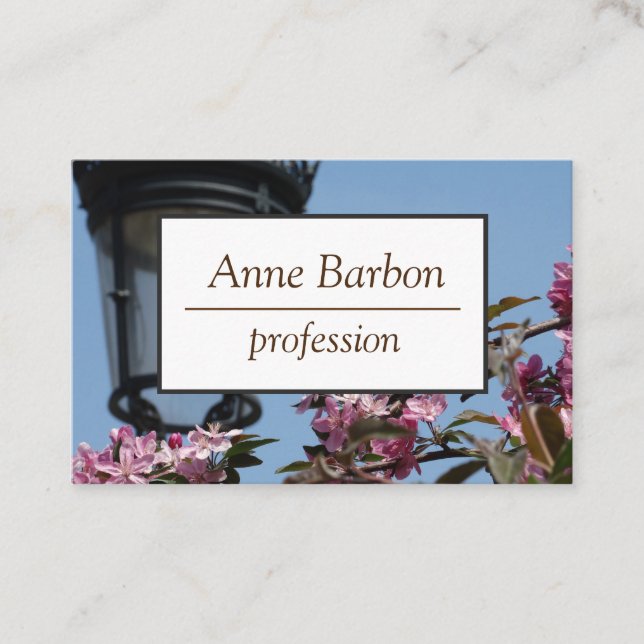 Spring Photography  Business Card (Front)