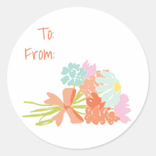 Spring Picnic Bouquet Gift Tags
