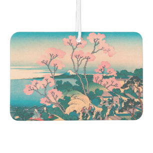 Spring Picnic under Cherry Tree Flowers Mount Fuji Air Freshener