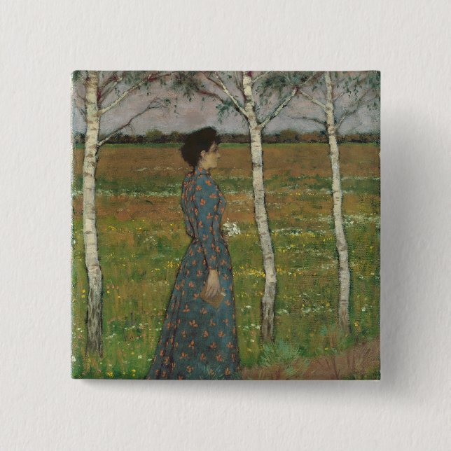 Spring Pinback Button (Front)