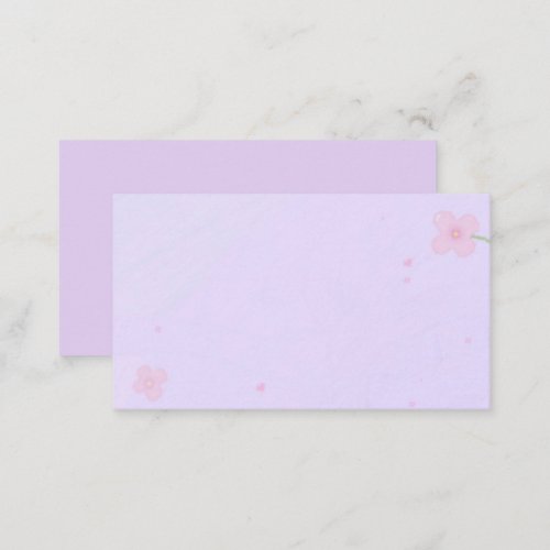 Spring Pink Business Card