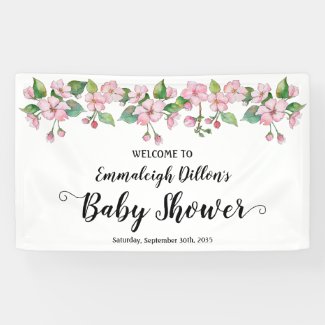 Spring Pink Floral Baby Shower