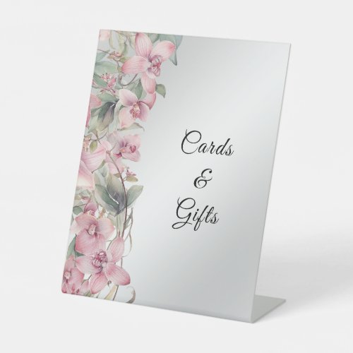 Spring Pink Floral Tabletop Signs