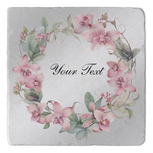 Spring Pink Floral Trivet