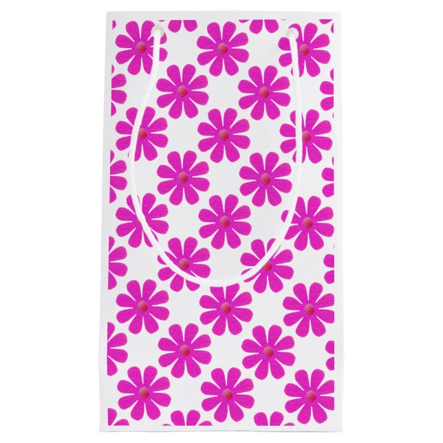 Spring pink flowers for all occasions small gift bag (Front)