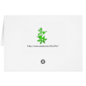 spring pink plum flowers cards (Back Horizontal)