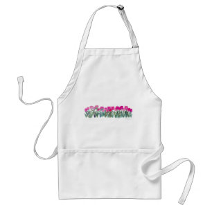 SPRING PINK TULIPS APRON