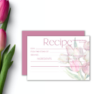 Spring pink white tulips Recipe