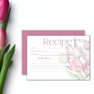 Spring pink white tulips Recipe