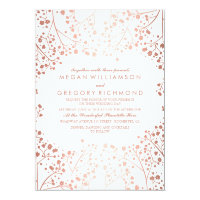 Spring Pinks Baby's Breath Floral Vintage Wedding Card