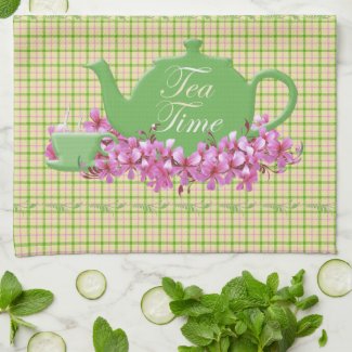 Spring Plaid Tea Time Teapot