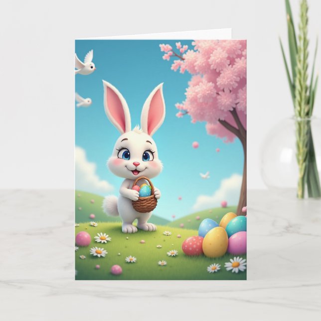 Spring Plush Friend Egg Hunt Card (Front)